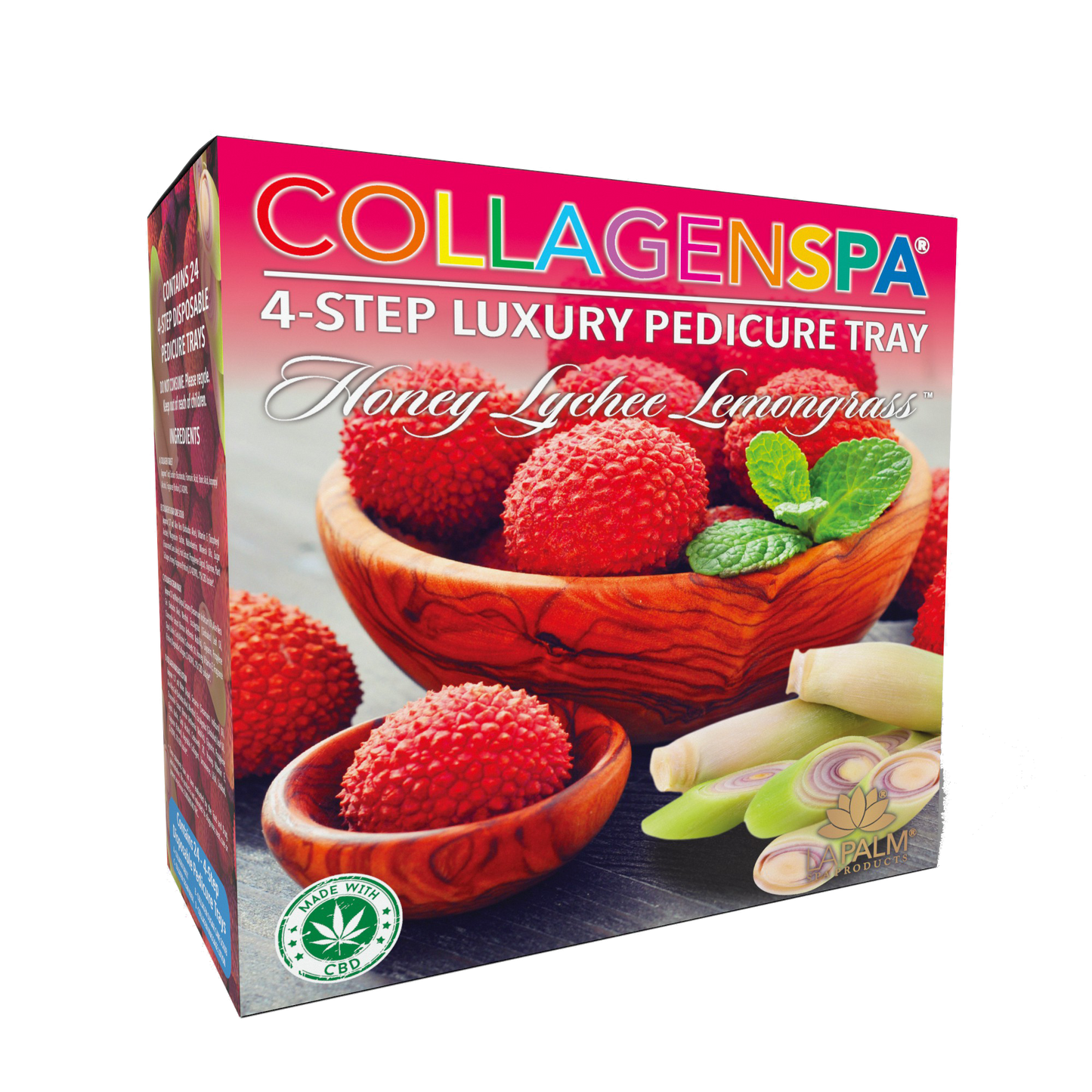Collagen Spa Luxury Pedicure Tray 4-step | 24 trays