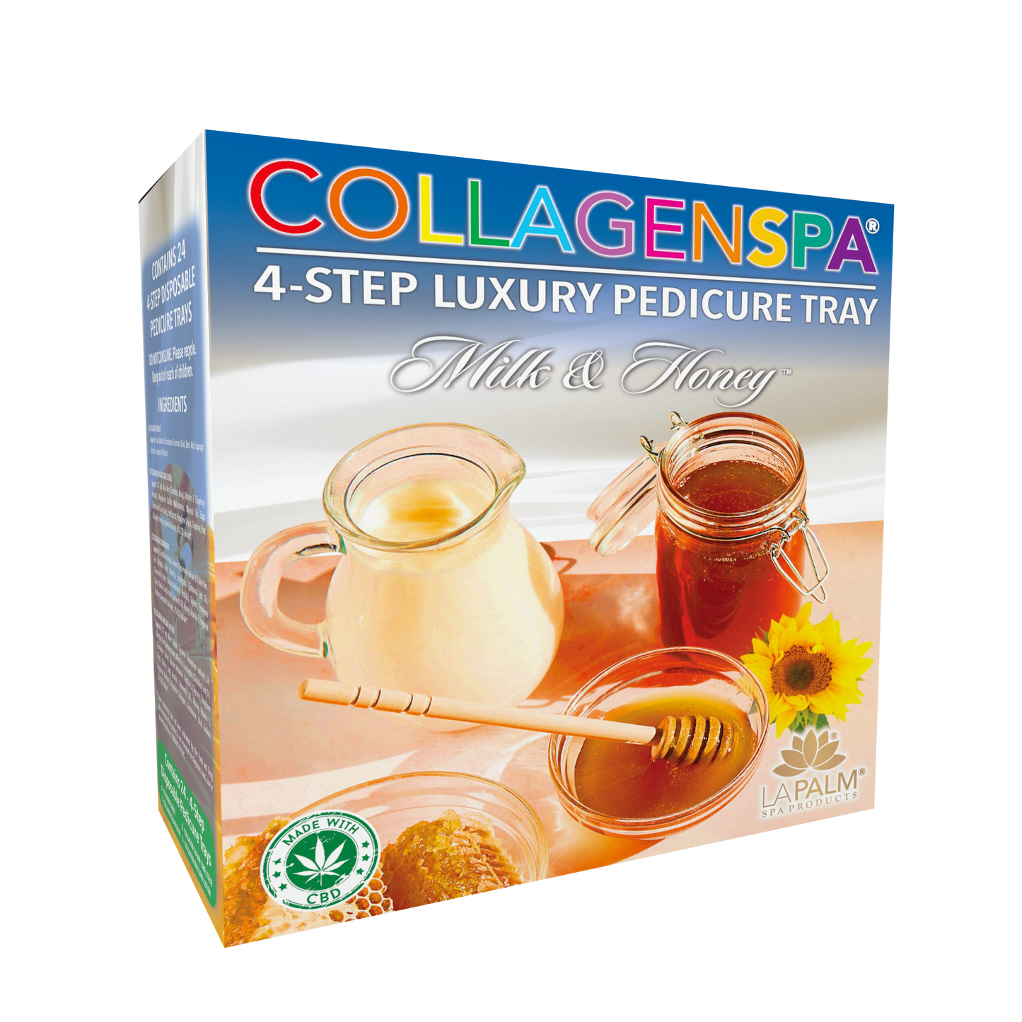 Collagen Spa Luxury Pedicure Tray 4-step | 24 trays