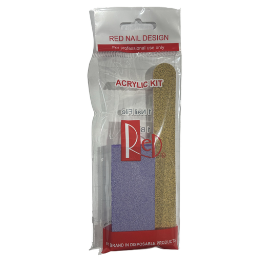 Red Nail Kit Acrylic