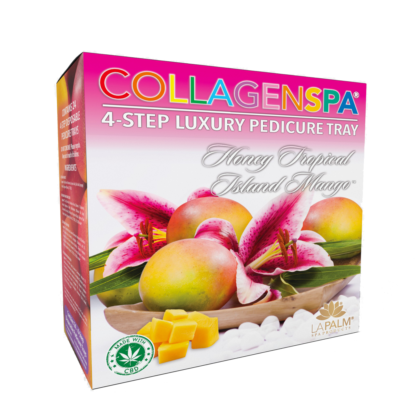 Collagen Spa Luxury Pedicure Tray 4-step | 24 trays
