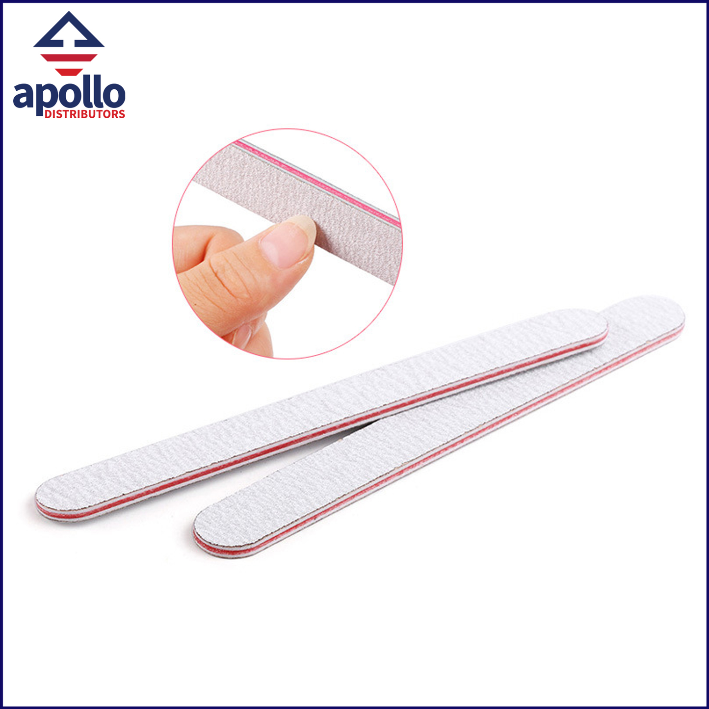 Apollo Mini Nail Files Square 80/100