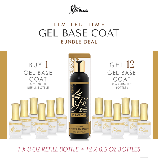 iGel Base Coat 8oz Refill Bundle